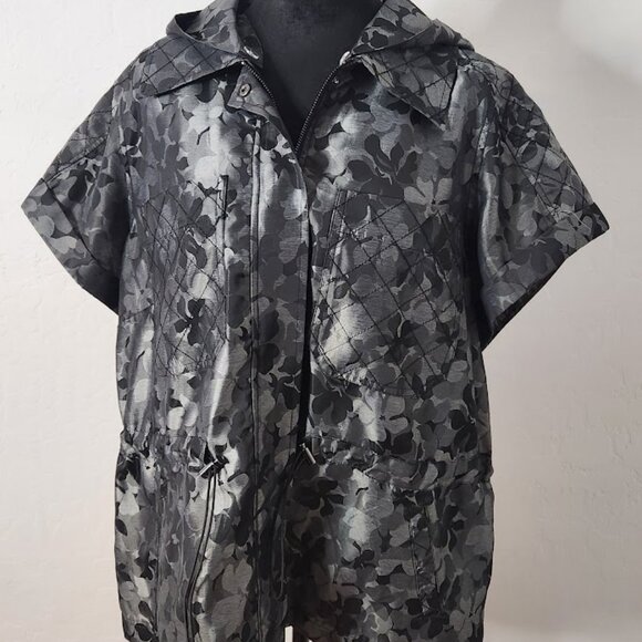 Laundry by Shelli Segal woman's lightweight jacket short sleeves Size 16 - Picture 1 of 5